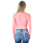 Long Sleeve Baby Ribbed Top - Denny's