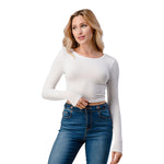 Long Sleeve Baby Ribbed Top - Denny's