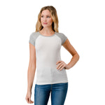 Two Tone Raglan Tee - Denny's