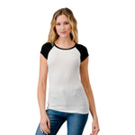 Two Tone Raglan Tee - Denny's