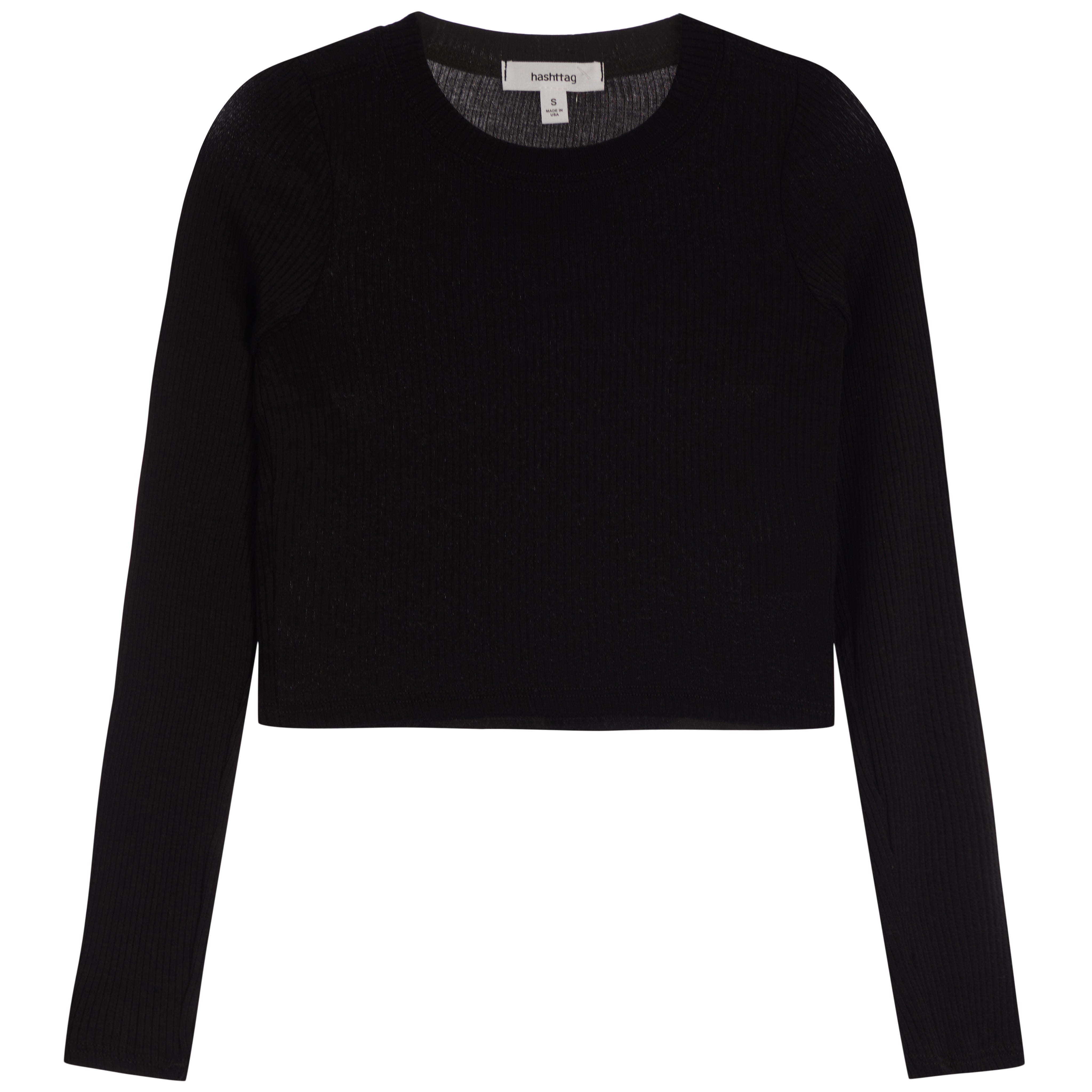 Long Sleeve Rib Top - Denny's