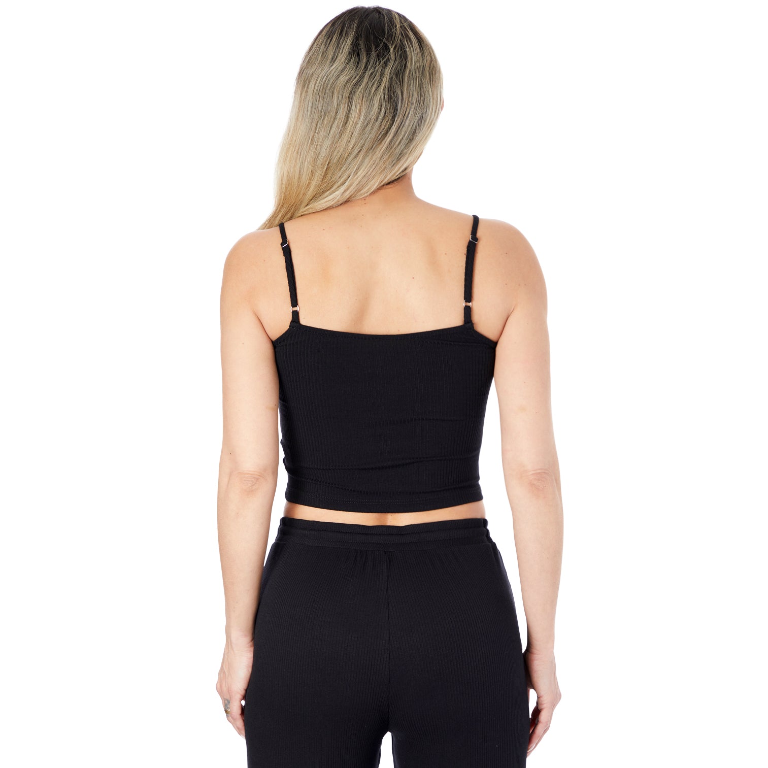 Adjustable Strap Ribbed Cami - Denny's