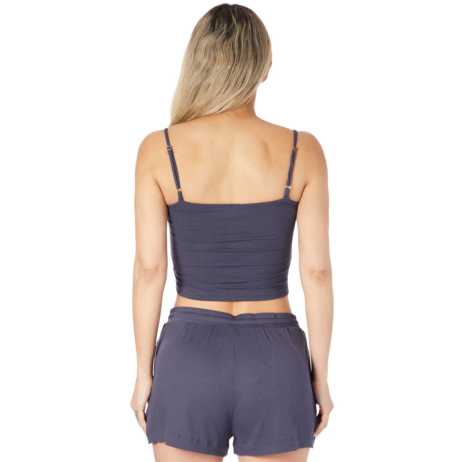 Adjustable Strap Ribbed Cami - Denny's