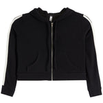 Hacci Zip Jacket With Retro Stripe - Denny's