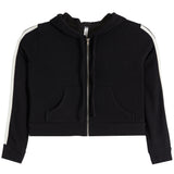 Hacci Zip Jacket With Retro Stripe - Denny's