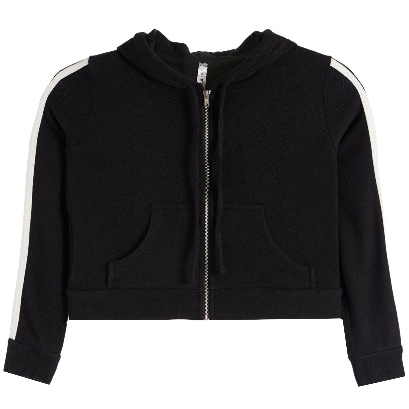 Hacci Zip Jacket With Retro Stripe - Denny's