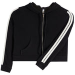 Hacci Zip Jacket With Retro Stripe - Denny's