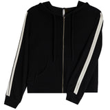 Hacci Retro Stripe Zip Hoodie - Denny's