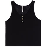 Rib Henley Tank Top