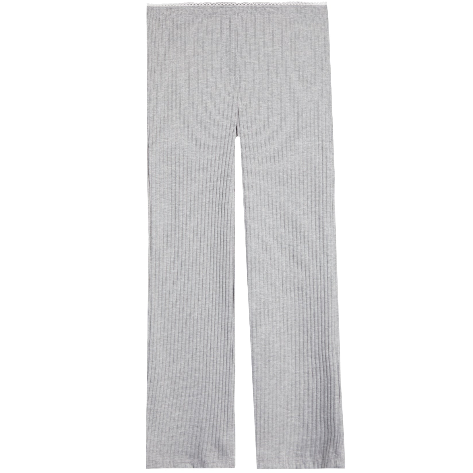 Lace Trim Rib Lounge Pant - Denny's