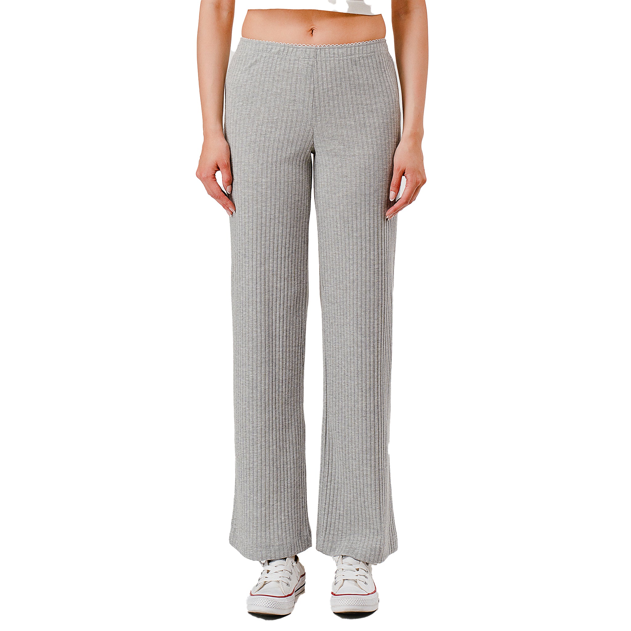 Lace Trim Rib Lounge Pant - Denny's