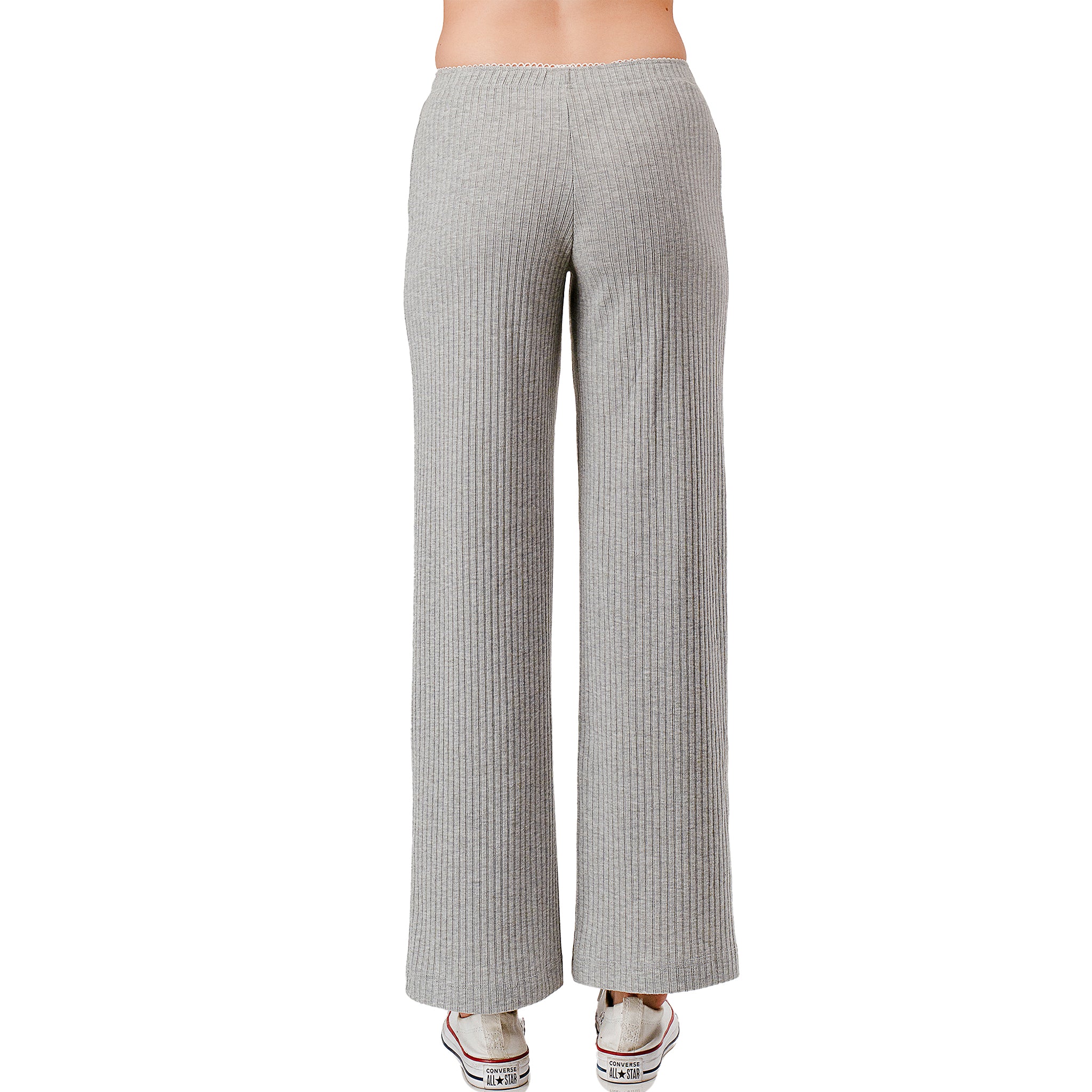 Lace Trim Rib Lounge Pant - Denny's