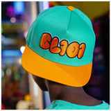 Cotton Candy Snapback Hat Hat - Tangerine Freeze
