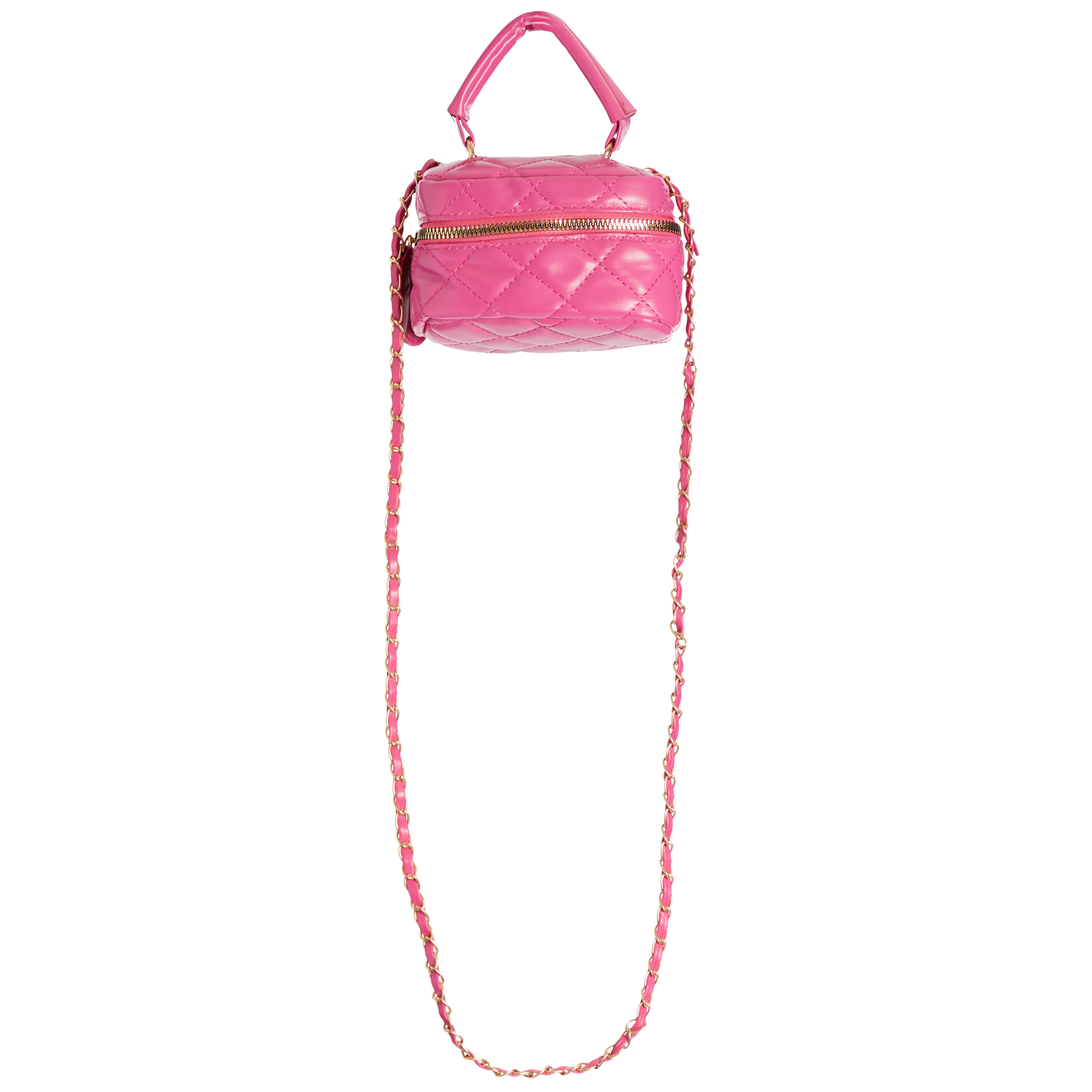 Top Handle Quilted Hat Box Bag - Denny's