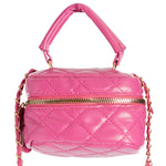 Top Handle Quilted Hat Box Bag - Denny's