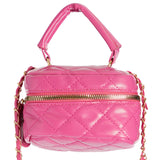 Top Handle Quilted Hat Box Bag - Denny's