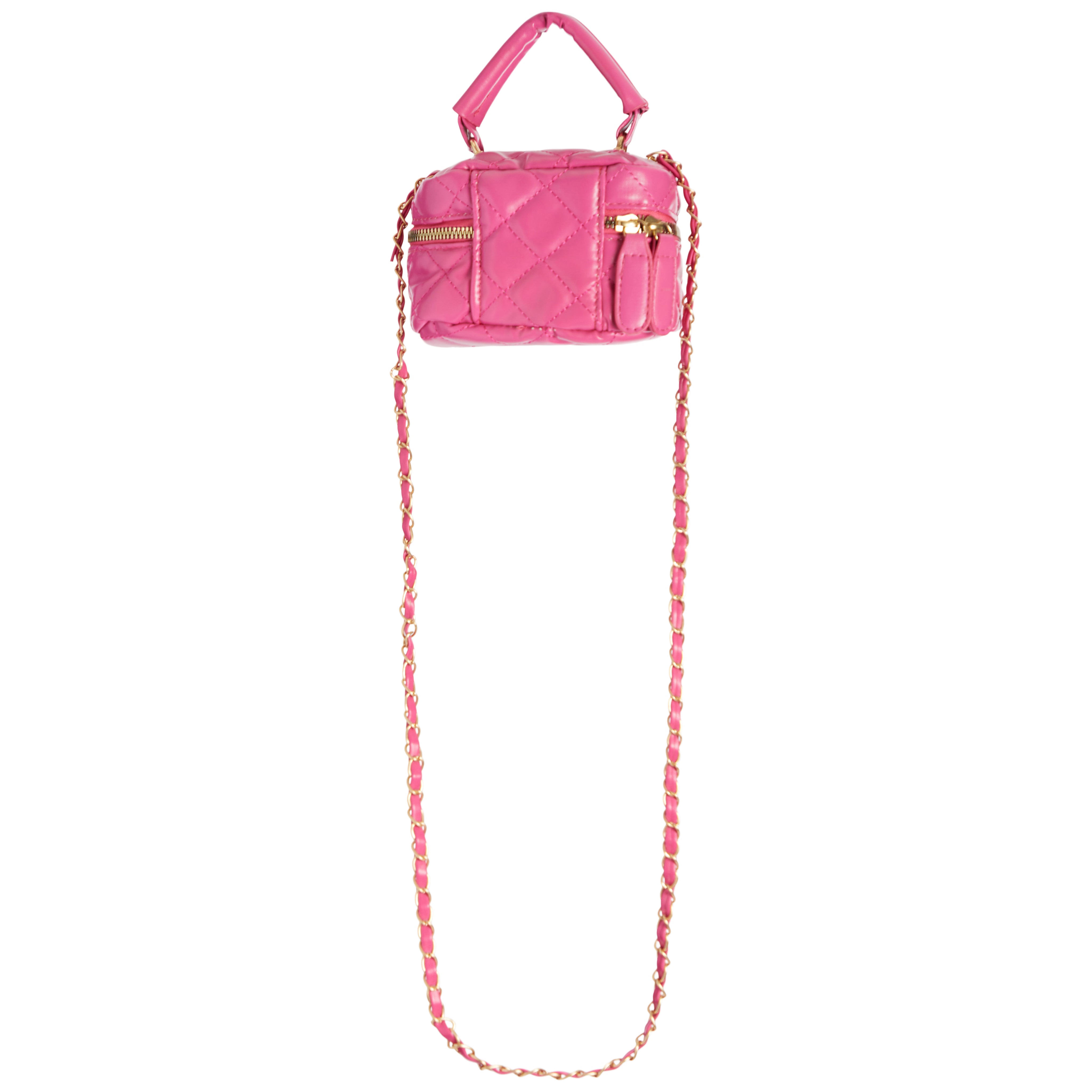 Top Handle Quilted Hat Box Bag - Denny's