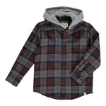 Hooded Plaid Shirt - Denny's