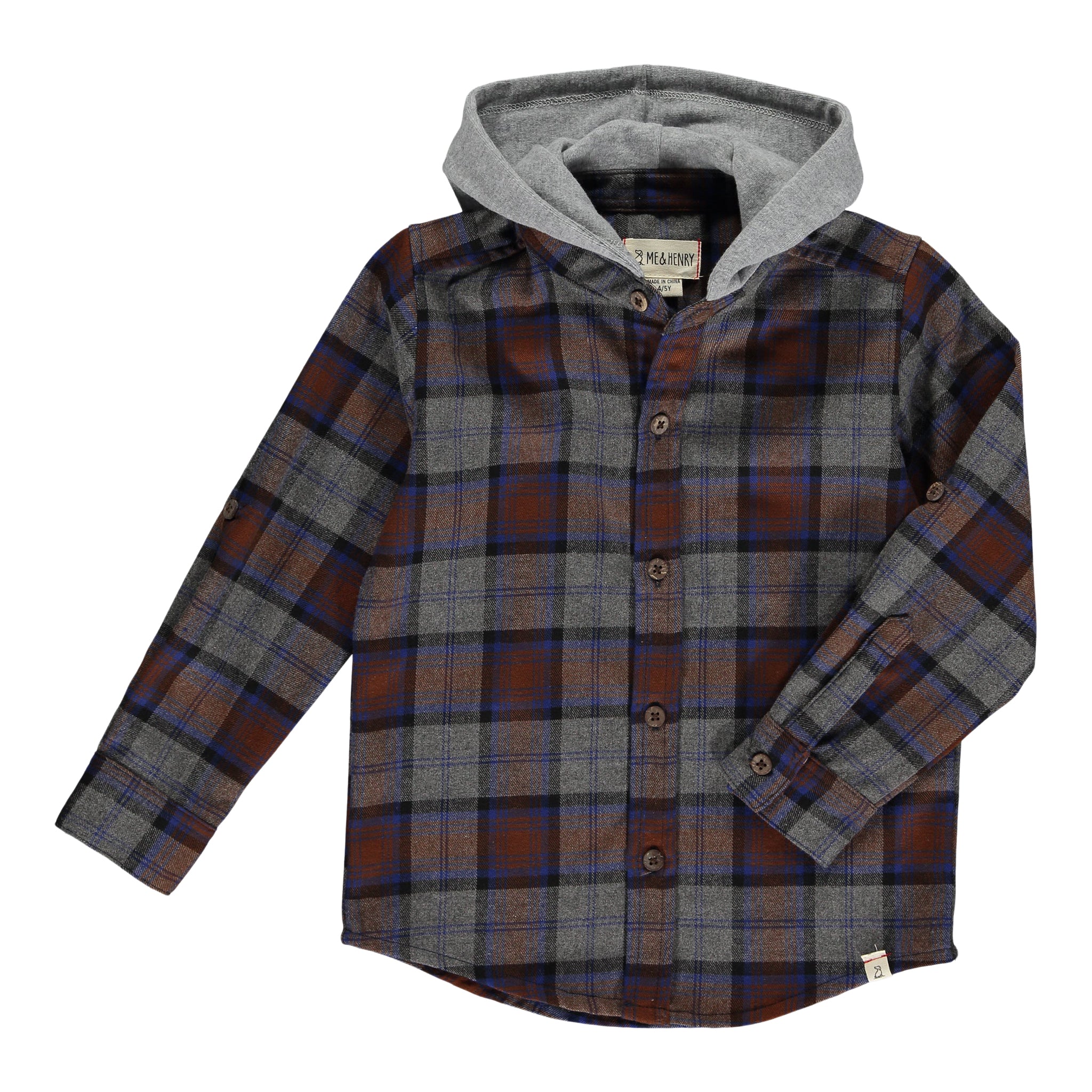 Hooded Plaid Shirt - Denny's