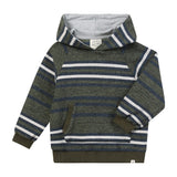 Oakdale Striped Hooded Top