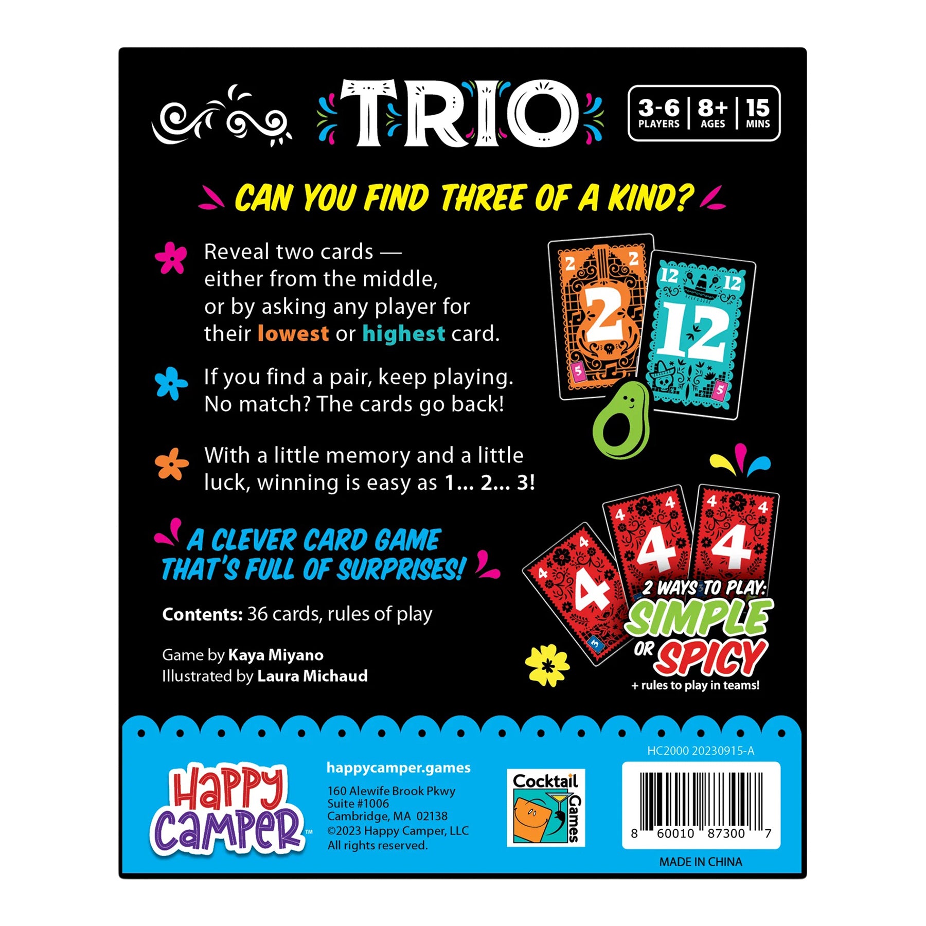 Trio Game - Denny's