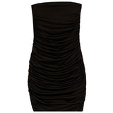 Ruched Strapless Mini Dress