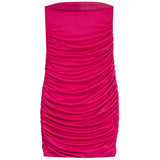 Ruched Strapless Mini Dress