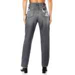 Zoey HR Knee Ripped Mom Jean - Denny's