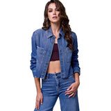 Abbey Crop Denim Shirt - Denny's