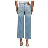 Ella Mid Rise Crop Straight Leg