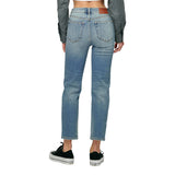 Zoey HR Knee Ripped Mom Jean - Denny's