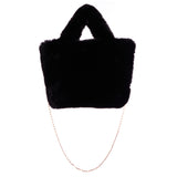 Heart Faux Fur Tote - Denny's