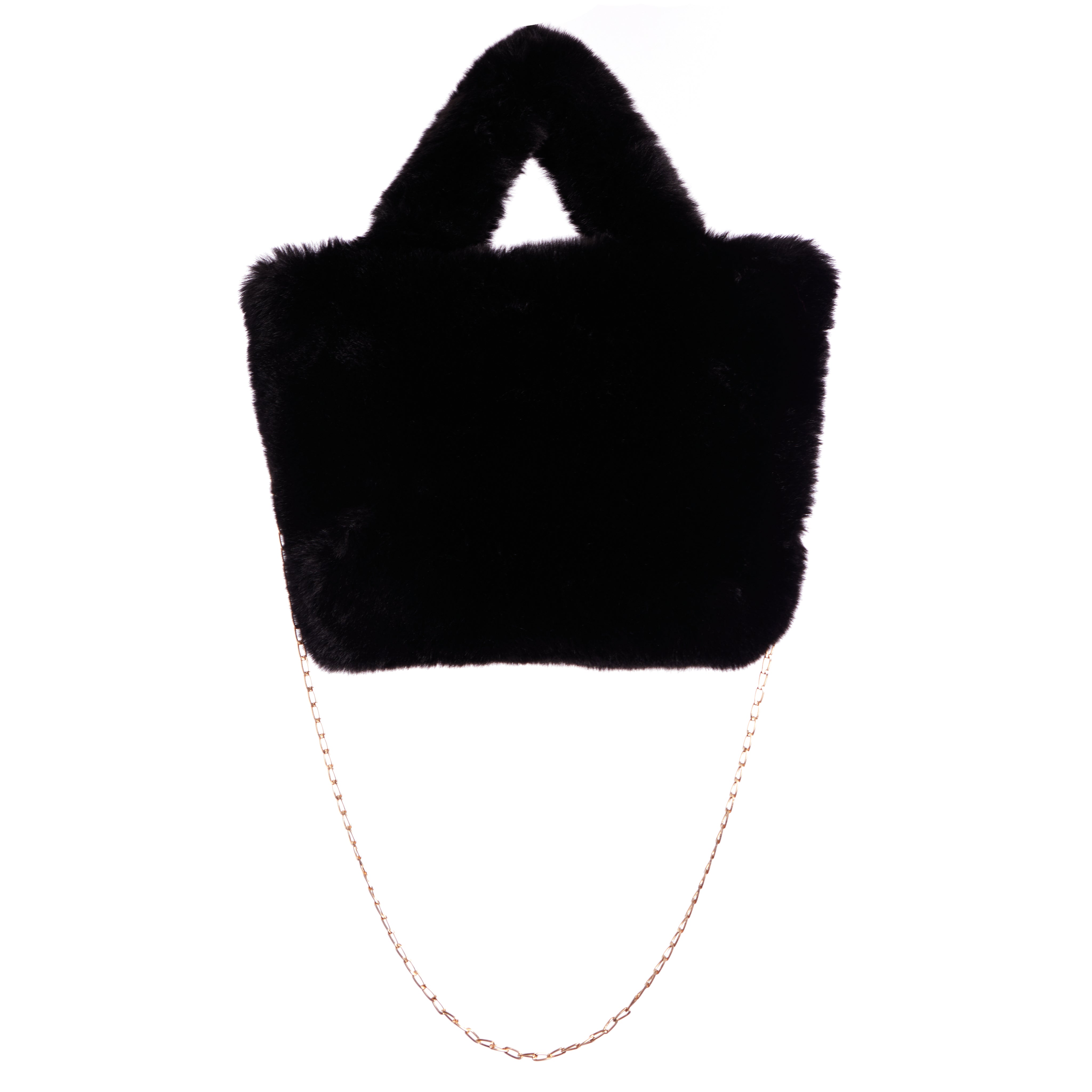 Heart Faux Fur Tote - Denny's