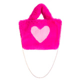 Heart Faux Fur Tote - Denny's