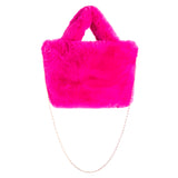 Heart Faux Fur Tote - Denny's