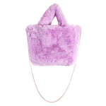 Heart Faux Fur Tote - Denny's