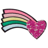 Heart & Rainbow Stick-On Patch - Denny's