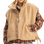 Oversized Sherpa Vest - Denny's