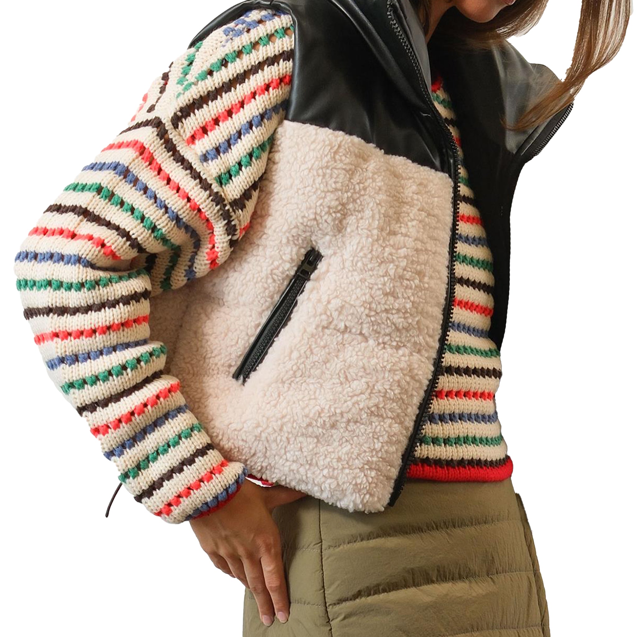 Being Myself Sherpa Puffer Vest - Denny's