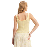 Button Up Pointelle Tank