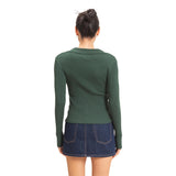 Long Sleeve Snap Collared Henley