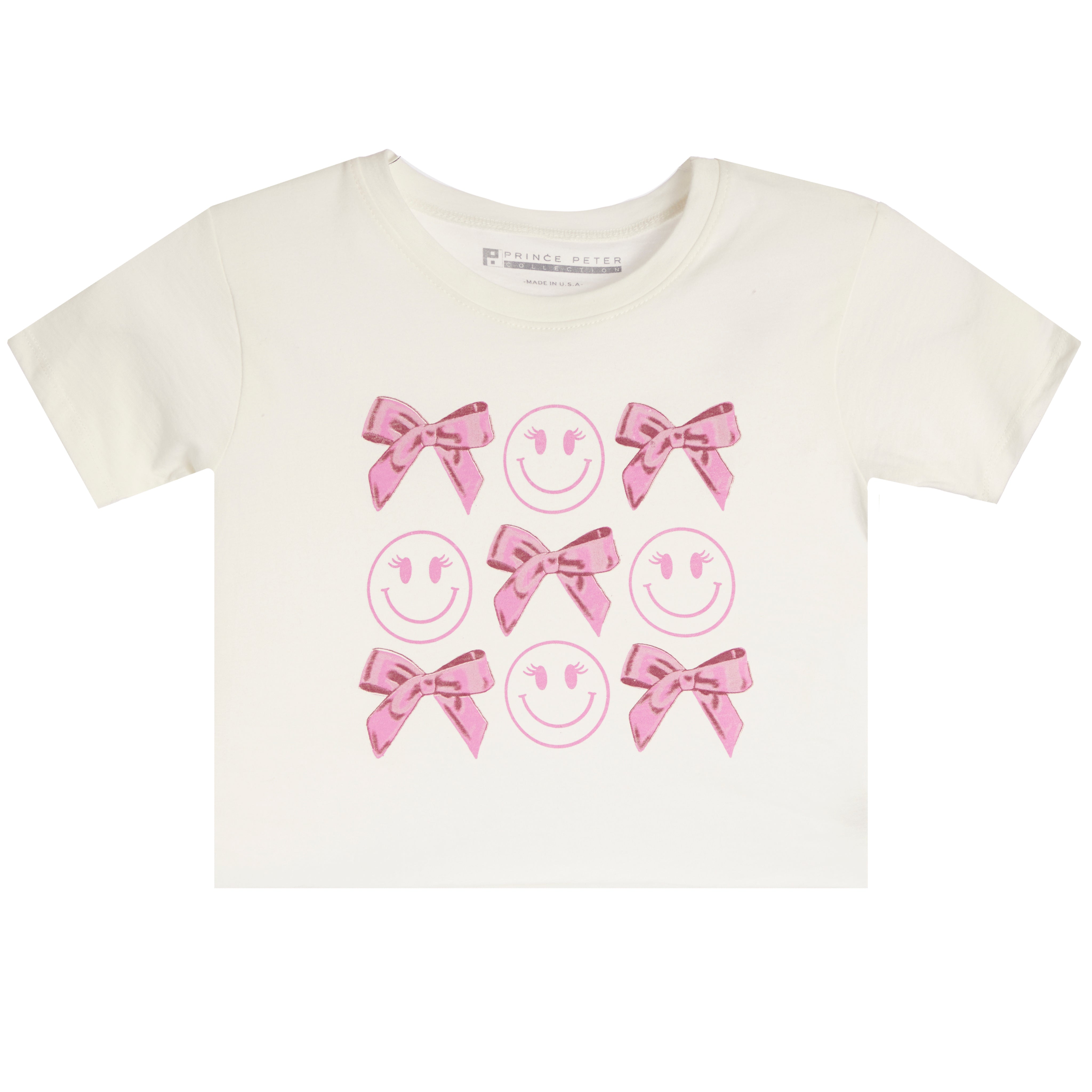 Happy Face Bow Tee - Denny's