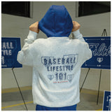 Blue Print Hoodie