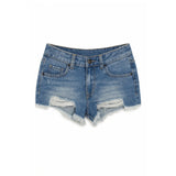Hollywood Fray Star Pockets Denim Short - Denny's