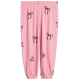 Allover Black Bow Hacci Jogger