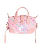 Canvas Heart Confetti Satchel - Denny's