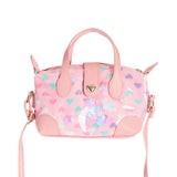Canvas Heart Confetti Satchel - Denny's
