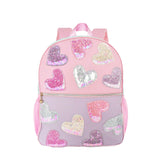 Glitter Hearts Backpack with Pencil Case