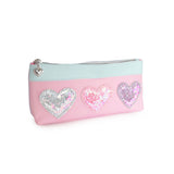Glitter Hearts Backpack with Pencil Case