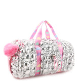 Silver Scrunch Heart Charm Duffle - Denny's